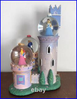 Disney Musical Box Snow globe Beauty And The Beast Cinderella Aurora