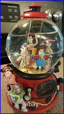 Disney Musical Snow Disney Toy Story 2 Woodys Roundup Snow Globe Lights 1996