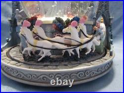 Disney Musical Snow Globe 8 inch Cinderella So this is Love moving Carraige