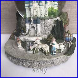 Disney Musical Snow Globe Cinderella's Castle So this is Love Excellent Cond