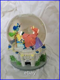 Disney Musical Snow Globe Lot Cinderella, Snow White, Sleeping Beauty
