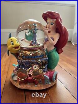 Disney Musical Snow Globe The Little Mermaid Under The Sea Perfect Condition