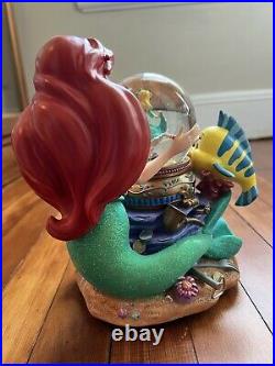 Disney Musical Snow Globe The Little Mermaid Under The Sea Perfect Condition