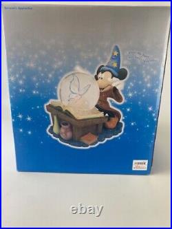 Disney Musical Snow Globe with lights Mickey Fantasia The Sorcerers Apprentice