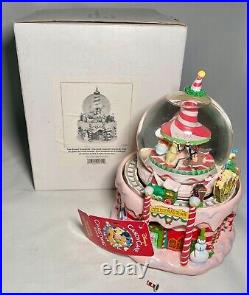 Disney Nightmare Before Christmas Lighted Music Box Snow Globe Christmas Town