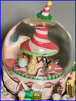 Disney Nightmare Before Christmas Lighted Music Box Snow Globe Christmas Town