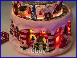 Disney Nightmare Before Christmas Lighted Music Box Snow Globe Christmas Town