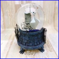 Disney Nightmare Before Christmas ZERO Pet Dog Snow Globe Snow Dome Music Box