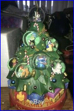Disney Our Family Tree A Holiday Christmas Celebration Musical Snow Globe