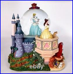 Disney PRINCESSES Musical Snow Globe CINDERELLA Ariel BELLE Snow White SLEEPING