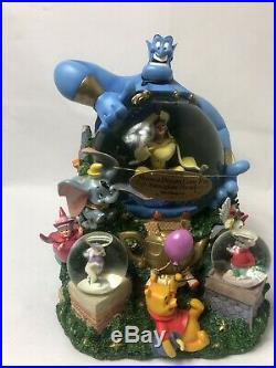 Disney Parade Aladdin Share a Dream Come True Musical Snow Globe in Box