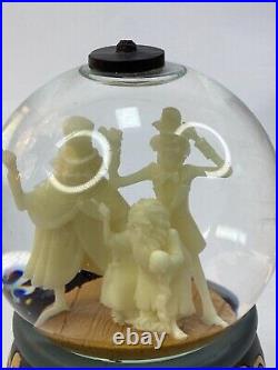 Disney Parks Haunted Mansion Hitchhiking Ghosts Musical Snow Globe Retired Rare