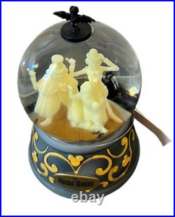 Disney Parks Haunted Mansion Hitchhiking Ghosts Musical Snow Globe Retired Rare