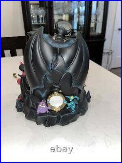 Disney Parks The Art of Disney Villains Musical Snow Globe Authentic VIDEO