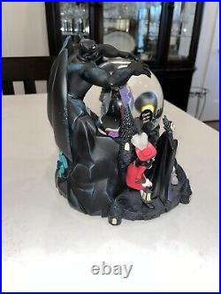 Disney Parks The Art of Disney Villains Musical Snow Globe Authentic VIDEO