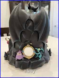 Disney Parks The Art of Disney Villains Musical Snow Globe Authentic VIDEO