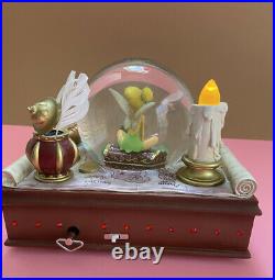 Disney Peter Pan Tinkerbell Snow Globe Map You Can Fly Musical Lights Up