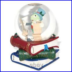 Disney Pinocchio Christmas Musical Snow Globe Jiminy Cricket Jolly Old St Nick
