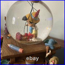 Disney Pinocchio Musical Snow Globe I've Got No Strings rare