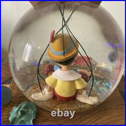 Disney Pinocchio Musical Snow Globe I've Got No Strings rare