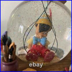 Disney Pinocchio Musical Snow Globe I've Got No Strings rare