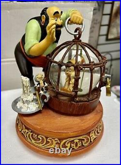 Disney Pinocchio & Stromboli 10 Musical Snow Globe Box Jiminy Cricket NIB-NEW