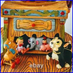 Disney Pinocchio & The Blue Fairy Snow Globe, Music Box Plays Toyland