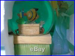 Disney Pinocchio & The Blue Fairy Snow Globe, Music Box Plays Toyland C1