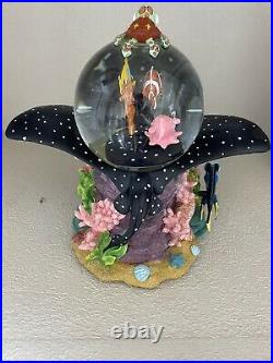 Disney Pixar Finding Nemo Over The Waves Coral Reef Snow Globe Music Box