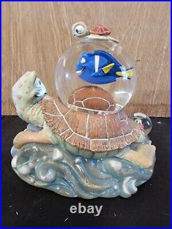 Disney Pixar Finding Nemo Turtle Ride Musical Snow Globe Rare