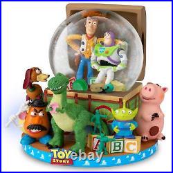 Disney Pixar Toy Story Bradford Exchange Musical Glitter Globe
