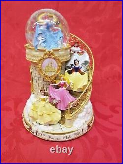 Disney Princess Club Castle Princesses Musical Snow Globe