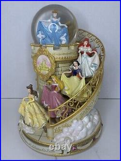 Disney Princess Club The Happiest Celebration On Earth Music Box Snow Globe