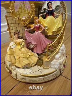 Disney Princess Club The Happiest Celebration On Earth Music Box Snow Globe