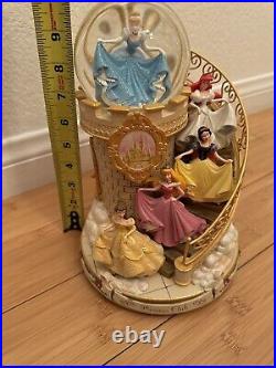 Disney Princess Club The Happiest Celebration On Earth Music Box Snow Globe