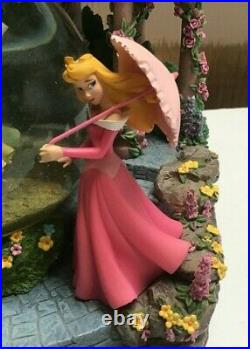 Disney Princess Enchanted Garden Musical Snow Globe Belle Snow White Cinderella
