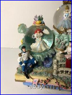 Disney Princess Fairy Tales Musical Snow Globe Share a Dream is Wish Heart Makes