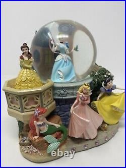 Disney Princess Musical Snow Globe A Dream Is A Wish Your Heart Makes EUC