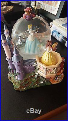 Disney Princess Musical Snow Globe MAGICAL WISHING PLACES Retired RARE