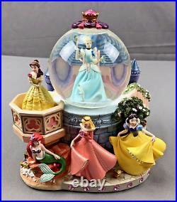 Disney Princess Musical Water Globe Cinderella Belle Ariel Snow White Sleeping