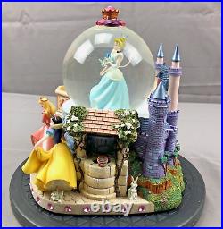 Disney Princess Musical Water Globe Cinderella Belle Ariel Snow White Sleeping