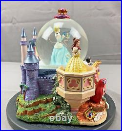 Disney Princess Musical Water Globe Cinderella Belle Ariel Snow White Sleeping