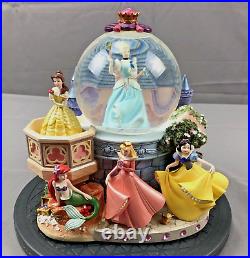 Disney Princess Musical Water Globe Cinderella Belle Ariel Snow White Sleeping