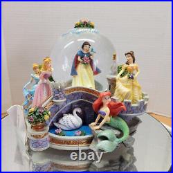 Disney Princess Once Upon A Dream Bridge Musical Snow Globe with original Box