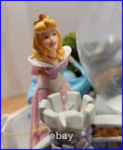 Disney Princess Once Upon A Dream Bridge Musical Snow Globe with original Box