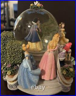 Disney Princess Once Upon A Dream Musical Snow Globe Ariel Belle Snow White Rare