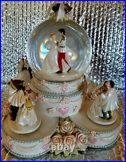 Disney Princess Wedding Large Musical Snow Globe with Box