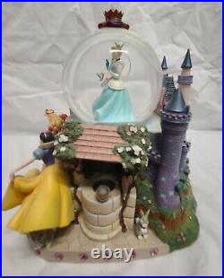 Disney Princesses Musical Snow Globe Cinderella Belle Snow White Ariel