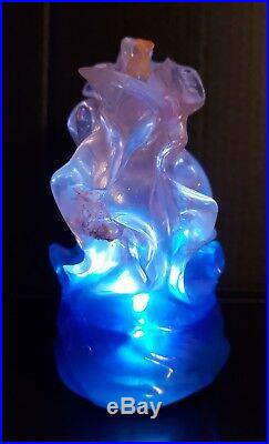 Disney RARE Little Mermaid Broadway Musical Light Up Snow Globe 2008 WORKS HTF