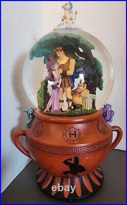 Disney Rare Hercules Musical Snow Globe Go The Distance